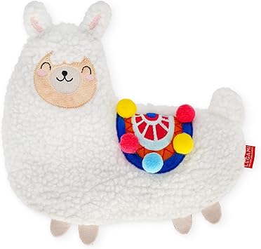 Legami - Cojín térmico con Semillas de Lino, Warm Cuddles, de Semillas de Lino, Flores de Lavanda secas, poliéster y algodón, Dona Relax, Tema Llama, 29 x 26,5 cm